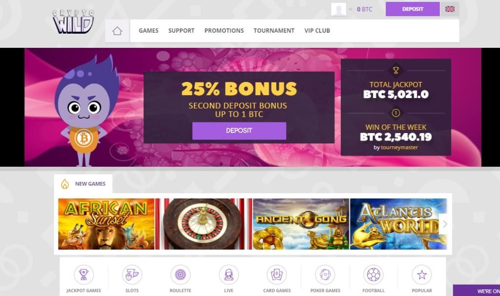 Crypto Wild Casino review