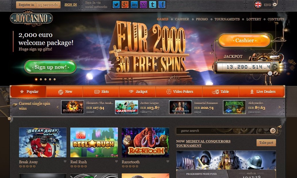 Joy online casino Poland