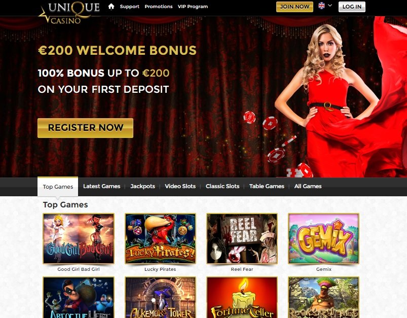 Unique online casino review
