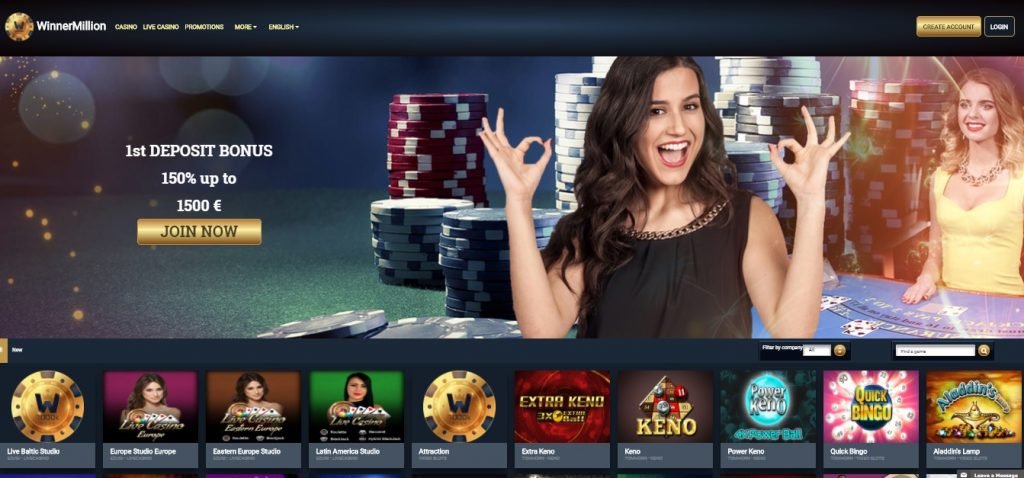 WinnerMillion Casino review