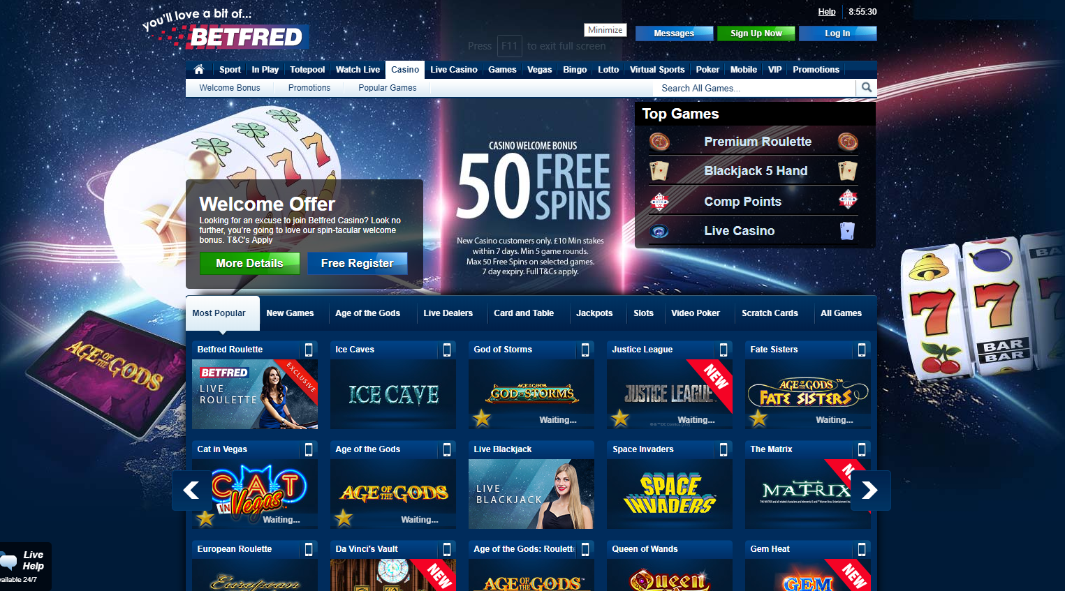 Betfred online casino review