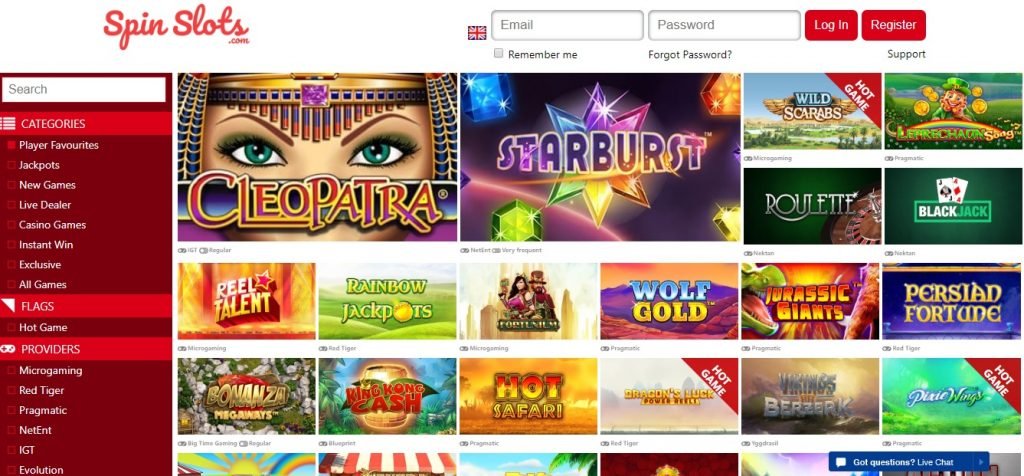 Spin Slots Casino review