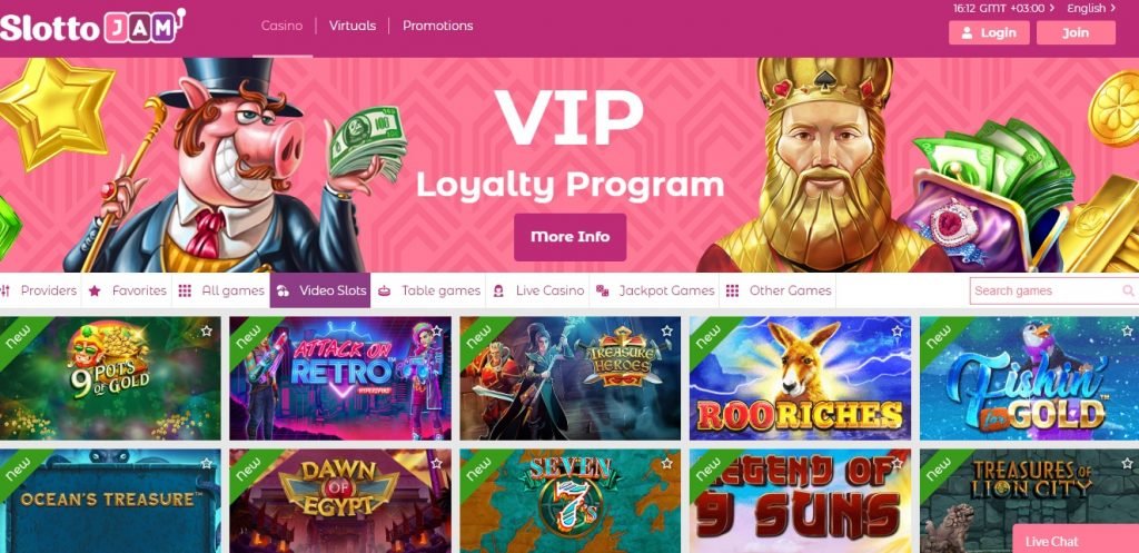 SlottoJam Casino online