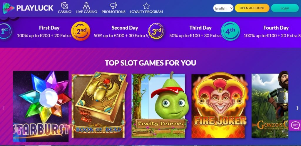 Playluck Casino review
