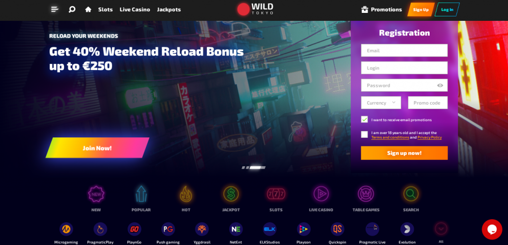 Wild Tokyo Casino review