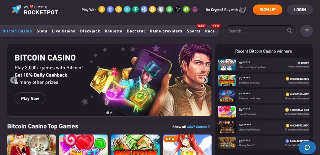 Rocketpot Crypto Casino Review